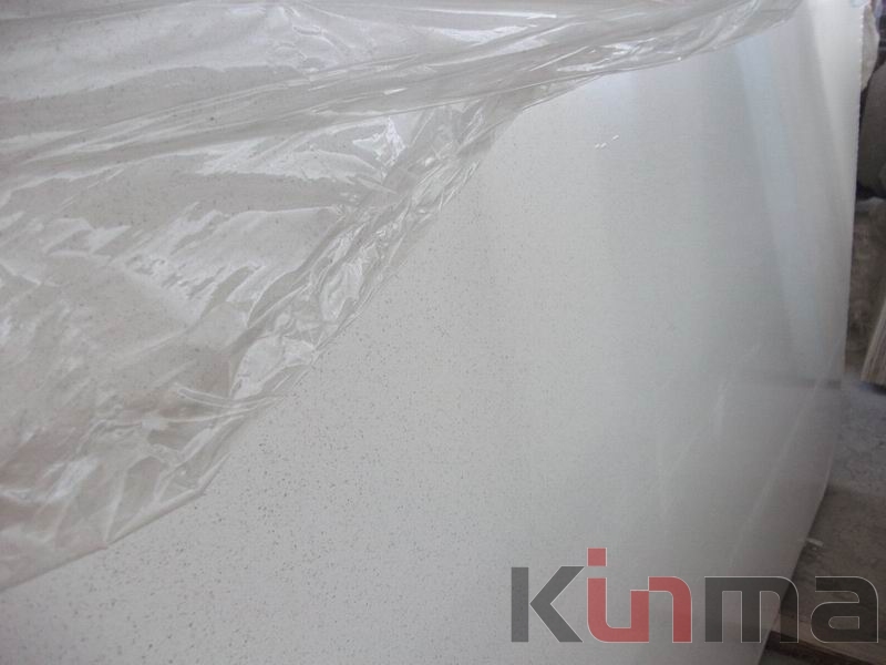 Artificial white quartz KMQG101