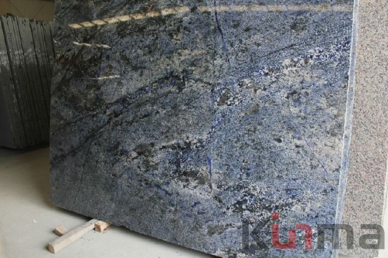 Azul Bahia granite slab