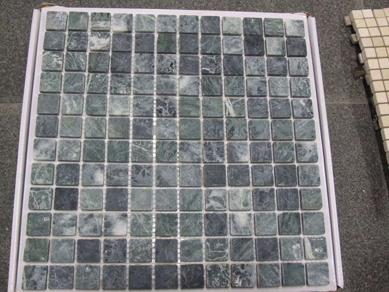 Green marble mosaic CT-04