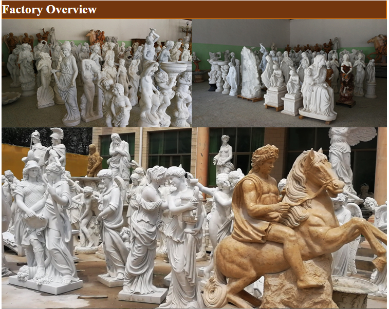 Natural stone female angel statues marble statues