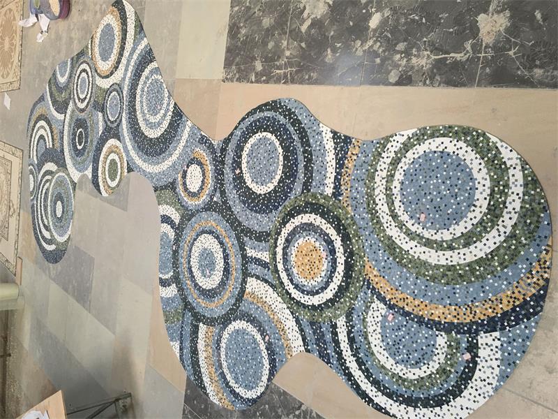 Marble mosaic pattern