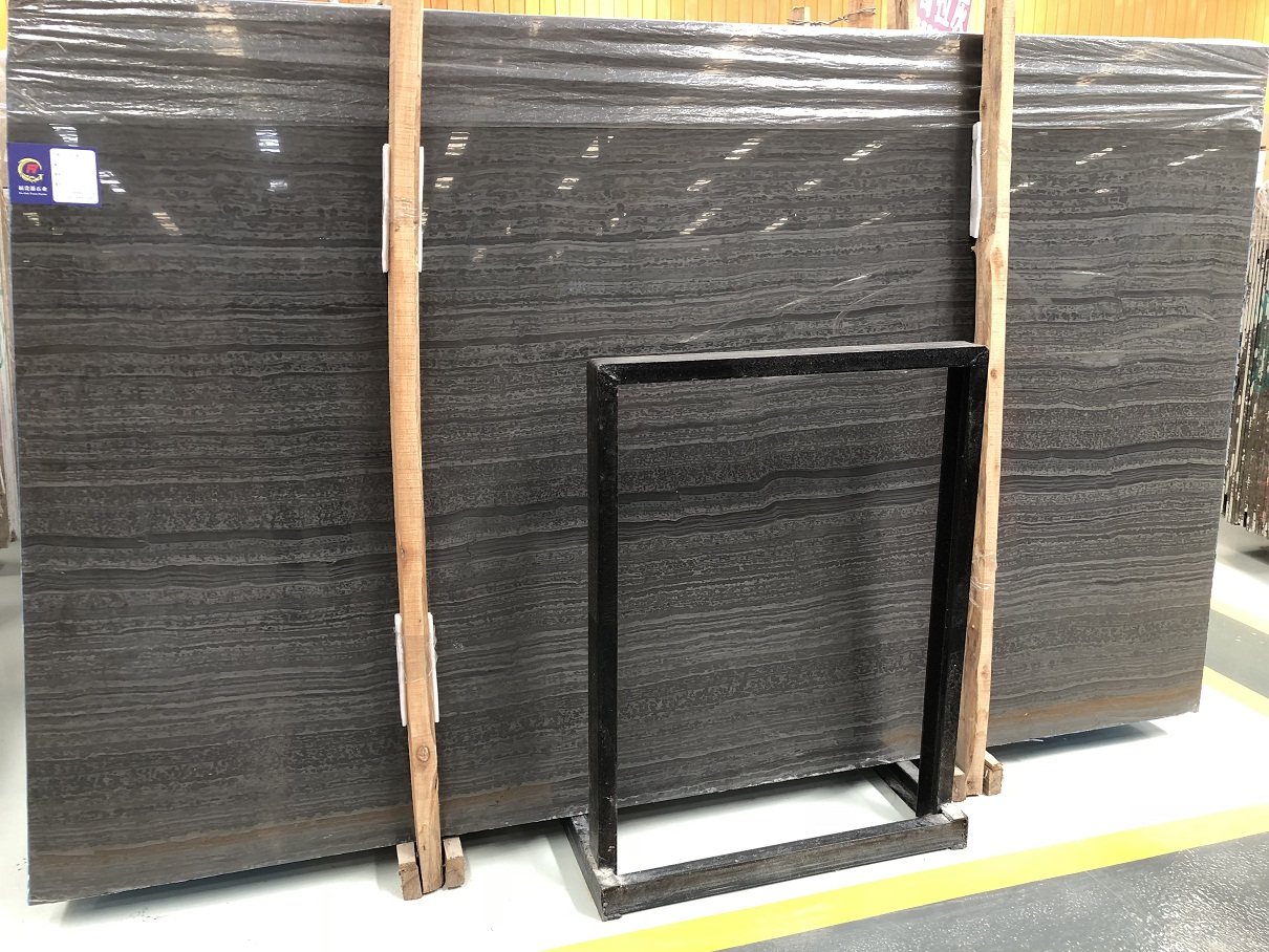 Black wooden marble slab-5