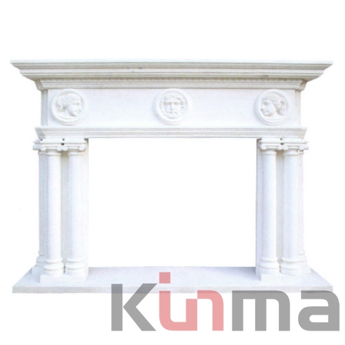nature stone marble indoor surround fireplace